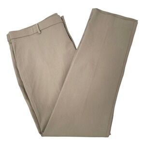 Tommy Hilfiger Mens 40x32 Performance Tech Pants Khaki Flat Front Dress Pants